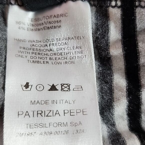 Patrizia Pepe Long Sleeve Striped Shirt Size 1 - Picture 5 of 6